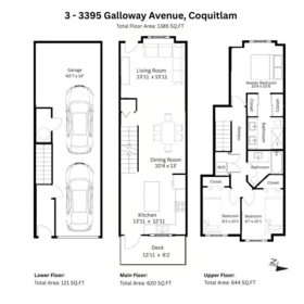 Front Yard Photo of 3 3395 Galloway Avenue, Coquitlam, BC