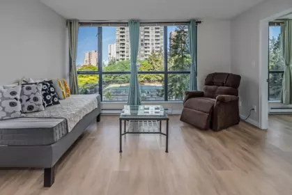 Living Room Photo of 406 5288 Melbourne Street, Vancouver, BC