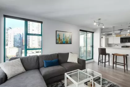 Family Room Photo of 1502 939 Homer Street, Vancouver, BC
