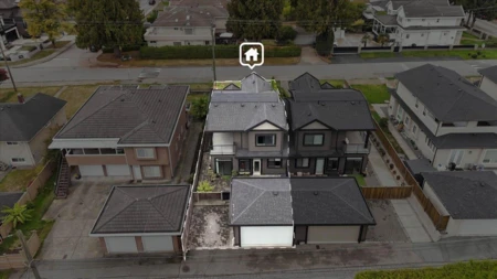Aerial View of 4348 Carleton Avenue, Burnaby, BC
