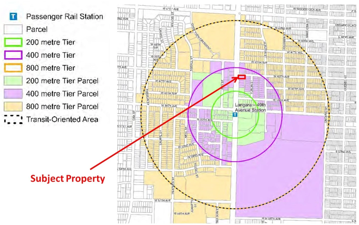 Aerial View of 470 W 46th Avenue, Vancouver, BC