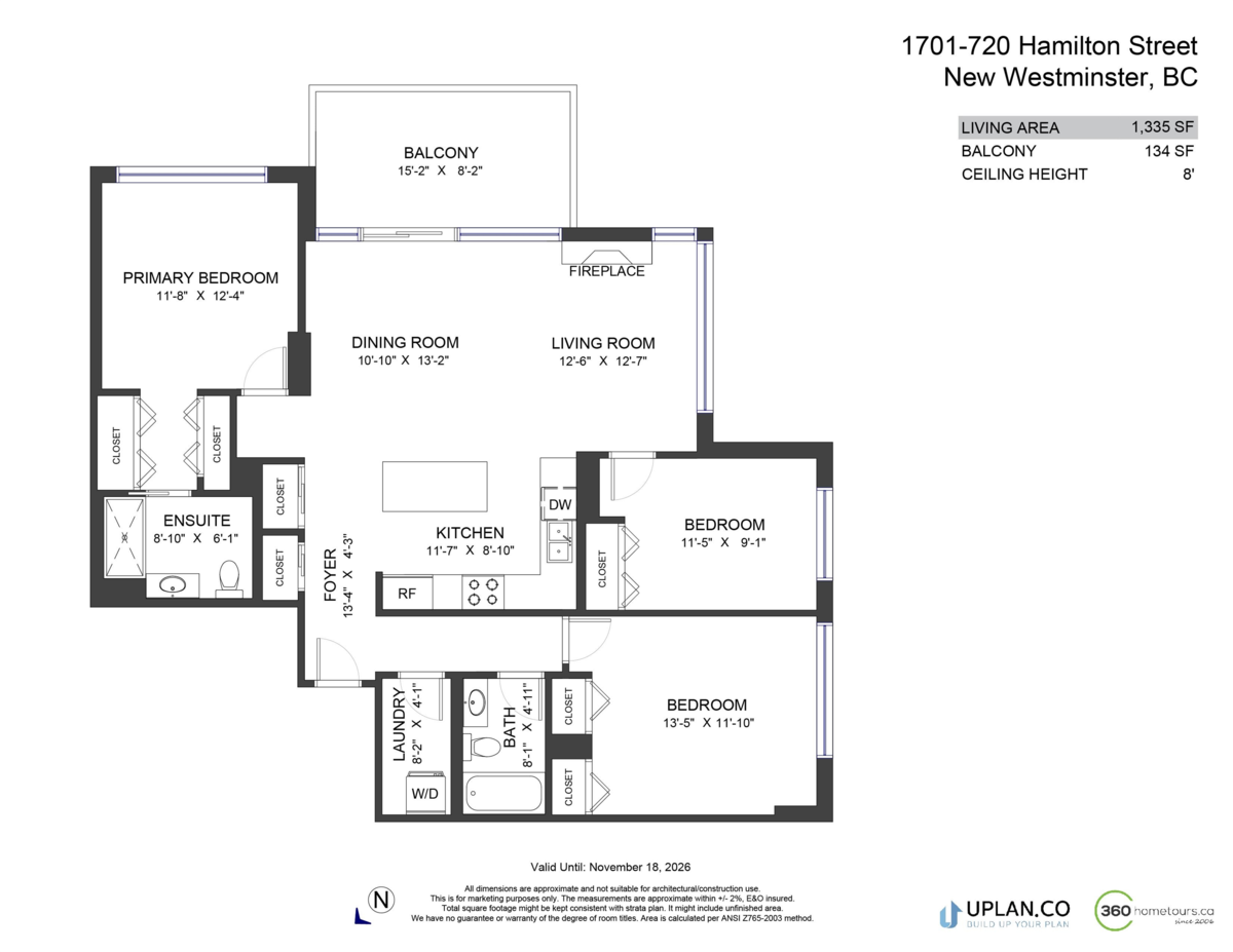 Exterior Rear Photo of 1701 720 Hamilton Street, New Westminster, BC