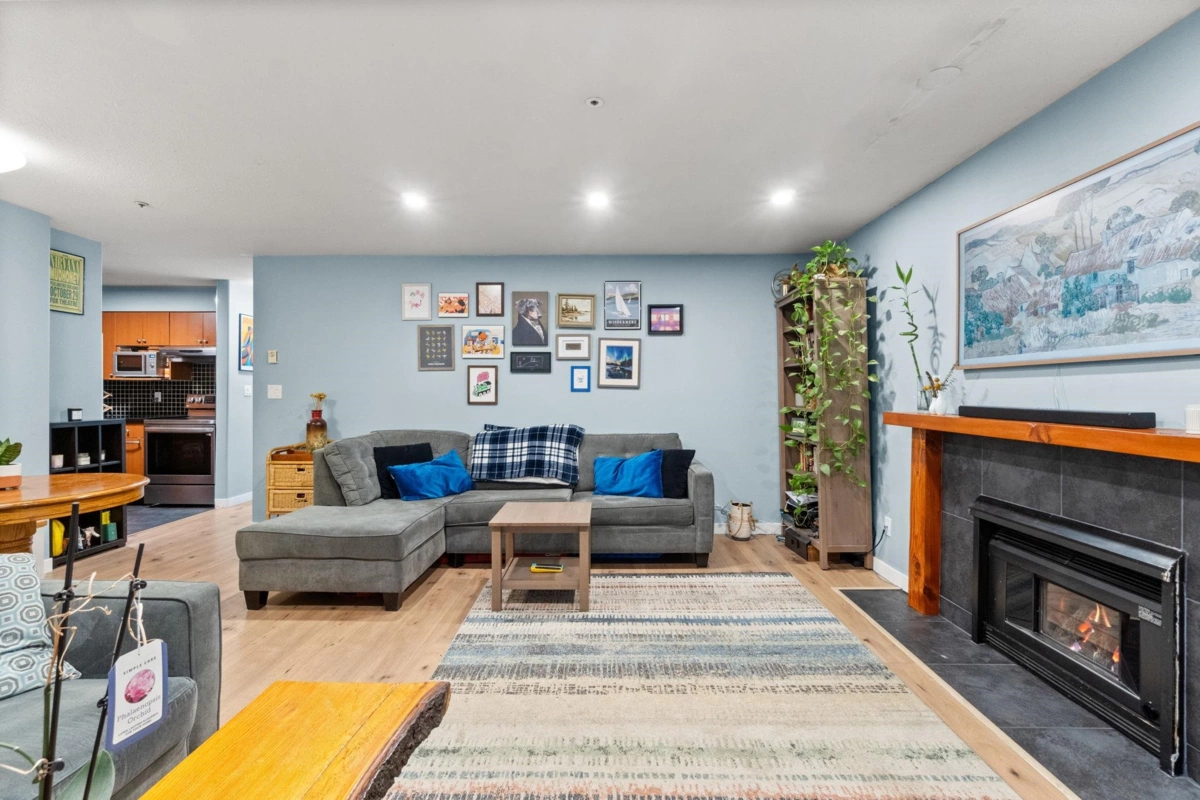 Living Room Photo of 102 1689 E 4th Avenue, Vancouver, BC