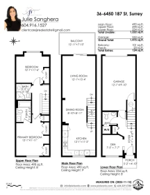 Aerial View of 36 6450 187 Street, Surrey, BC