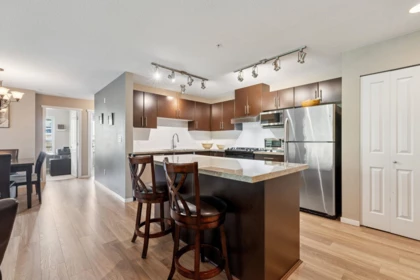Kitchen Island Photo of 212 600 Klahanie Drive, Port Moody, BC
