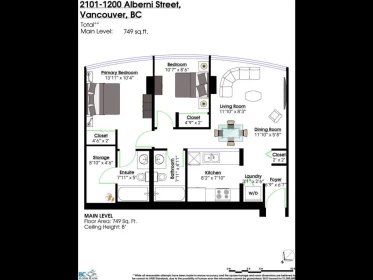 Laundry Room Photo of 2101 1200 Alberni Street, Vancouver, BC
