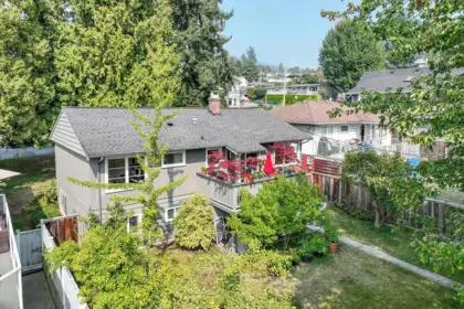 Aerial View of 415 W 26th Street, North Vancouver, BC