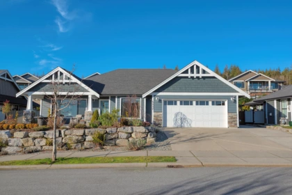 Front exterior of 5537 Peregrine Crescent, Sechelt, BC