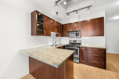 Kitchen Island Photo of PH8 688 E 17th Avenue, Vancouver, BC