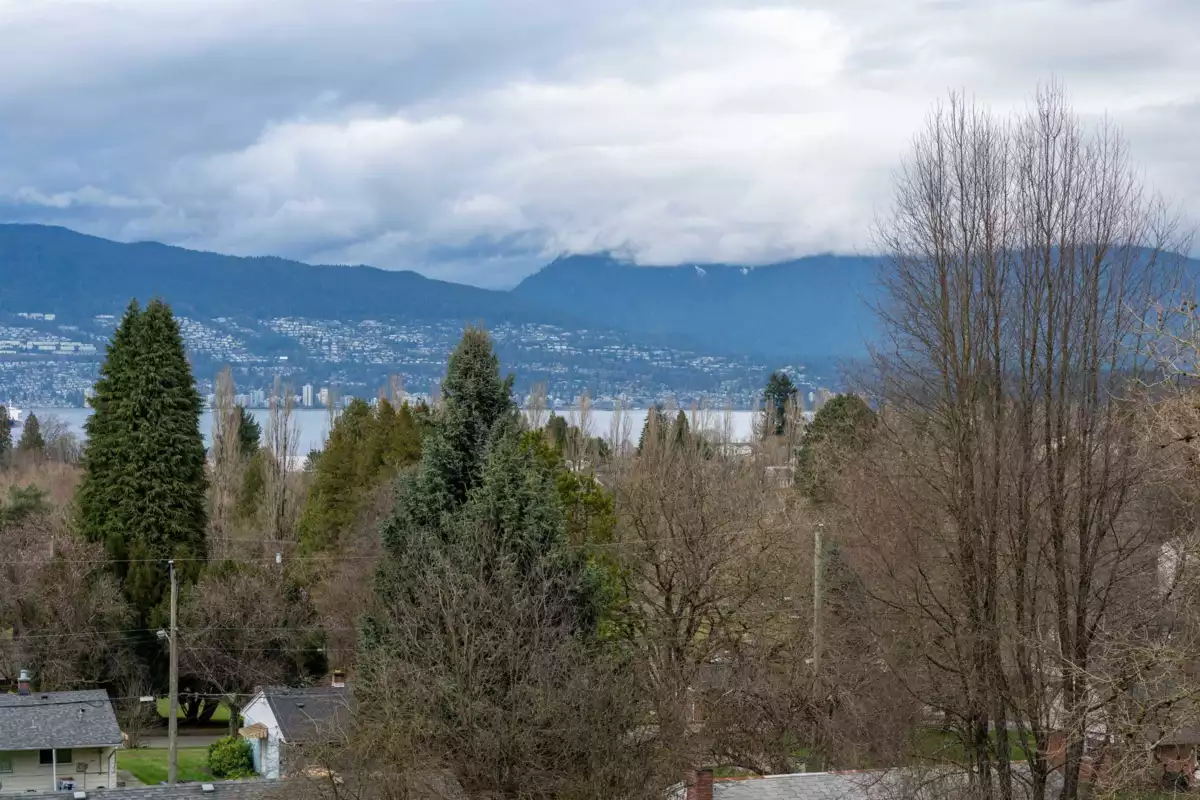 Aerial View of 3955 W Broadway, Vancouver, BC