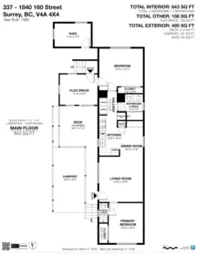337 1840 160 Street, Surrey, BC, Surrey — Manufactured Home for sale
