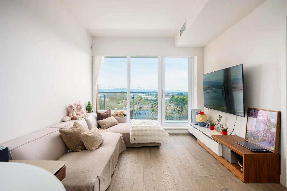 Living Room Photo of 605 6833 Pearson Way, Richmond, BC