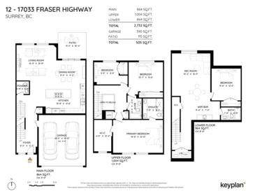 Aerial View of 12 17033 Fraser Highway, Surrey, BC