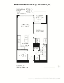 Backyard Photo of 415 6900 Pearson Way, Richmond, BC