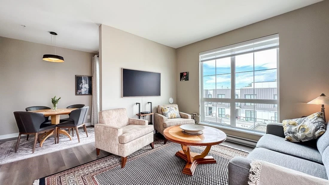 Living Room Photo of 607 8327 201 Street, Langley, BC