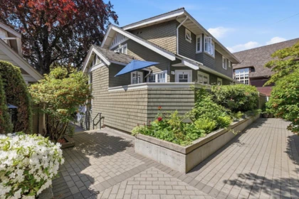 Aerial View of 5338 Larch Street, Vancouver, BC