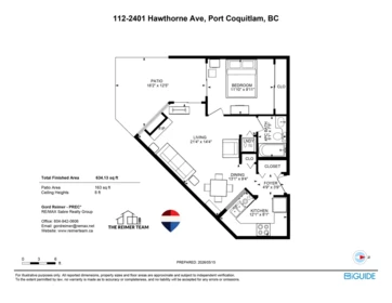 Outdoor Patio Photo of 112 2401 Hawthorne Avenue, Port Coquitlam, BC