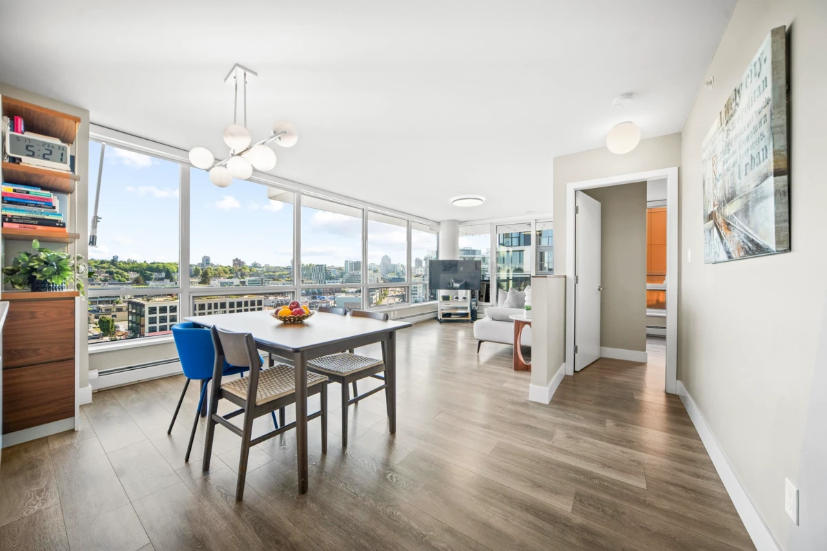 Living Room Photo of 1208 1788 Columbia Street, Vancouver, BC