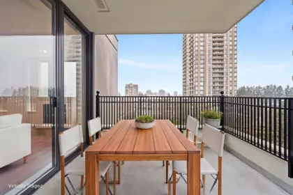 Outdoor Deck Photo of 609 7138 Collier Street, Burnaby, BC