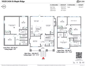 Aerial View of 10328 243a Street, Maple Ridge, BC