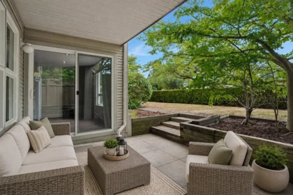 Outdoor Patio Photo of 102 2965 Horley Street, Vancouver, BC