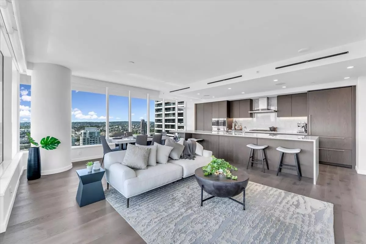 Living Room Photo of 3103 1335 Howe Street, Vancouver, BC