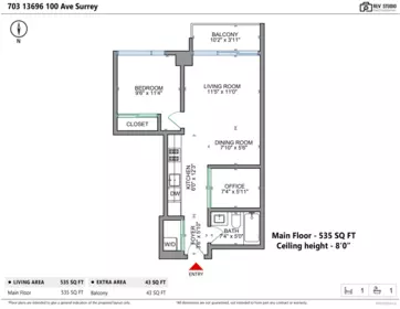 Mudroom Photo of 703 13696 100 Avenue, Surrey, BC