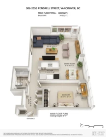 Garage Interior Photo of 306 2055 Pendrell Street, Vancouver, BC