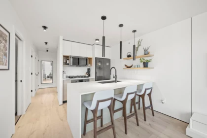Living Room Photo of 502 2979 Glen Drive, Coquitlam, BC