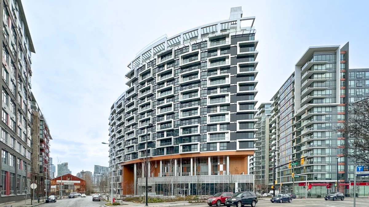 Exterior Front Photo of 407 1768 Cook Street, Vancouver, BC