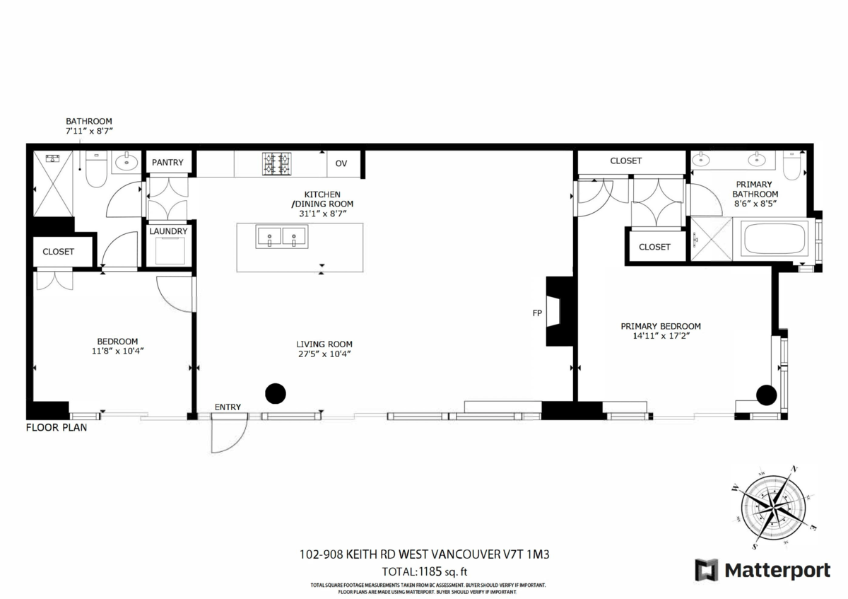 Outdoor Patio Photo of 102 908 Keith Road, West Vancouver, BC