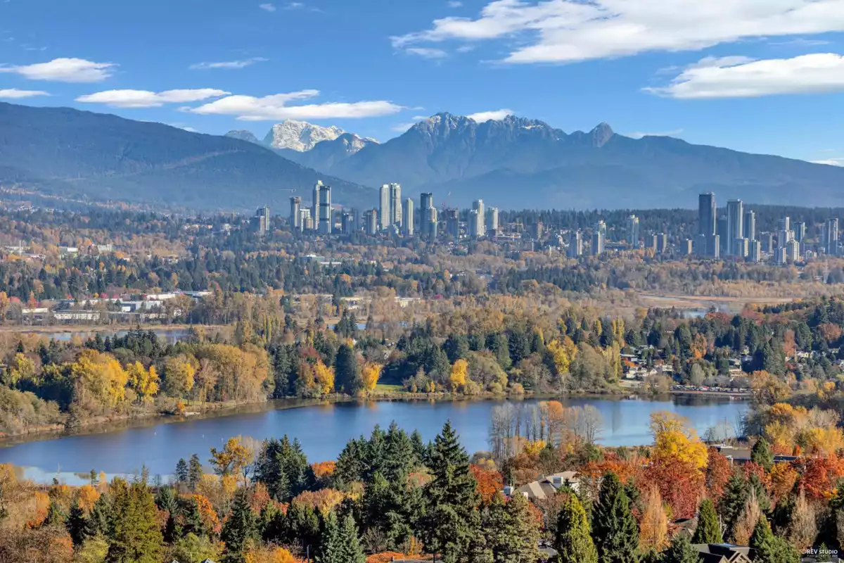 Aerial View of 1807 6070 Mcmurray Avenue, Burnaby, BC