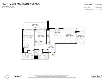 1601 2388 Madison Avenue, Burnaby, BC, Burnaby — Apartment/Condo for sale