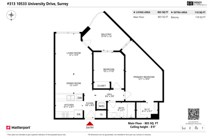 Swimming Pool Photo of 313 10533 University Drive, Surrey, BC
