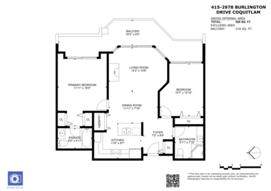 415 2978 Burlington Drive, Coquitlam, BC, Coquitlam — Apartment/Condo for sale