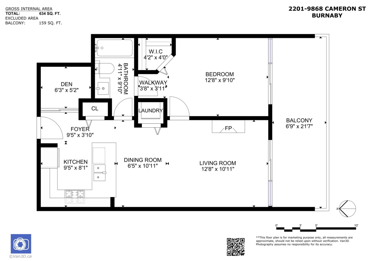 Kitchen Photo of 2201 9868 Cameron Street, Burnaby, BC