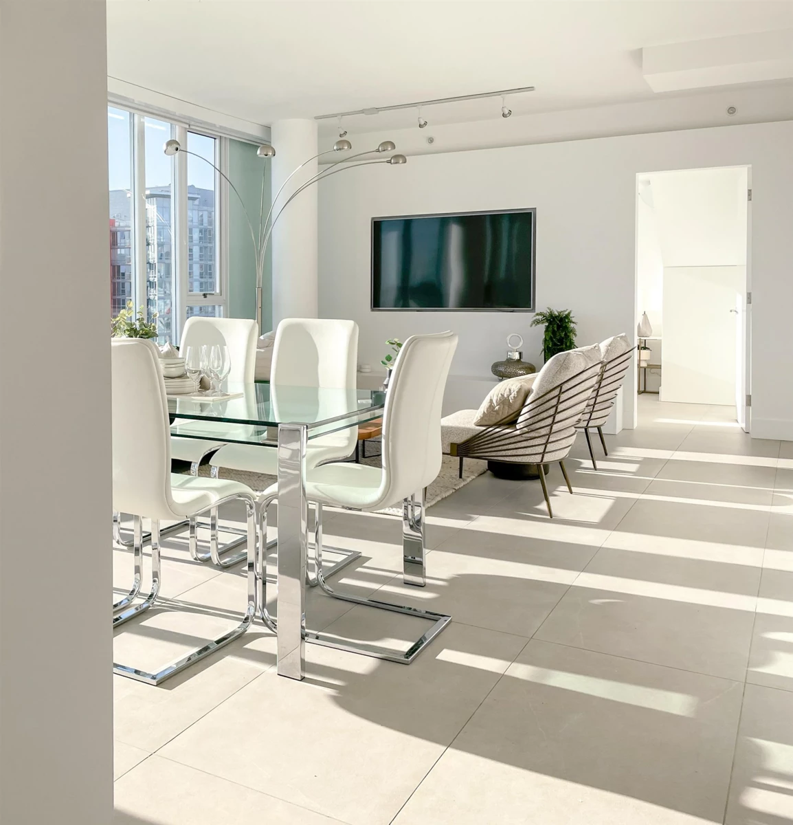 Aerial View of 3703 689 Abbott Street, Vancouver, BC