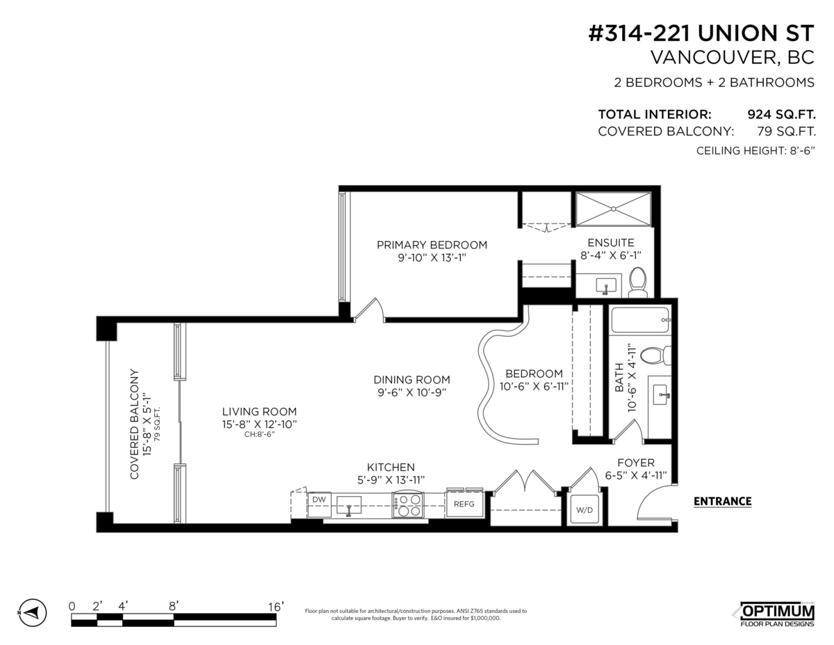 Hallway Photo of 314 221 Union Street, Vancouver, BC