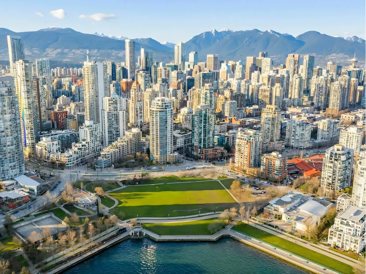 Aerial View of 1102 1318 Homer Street, Vancouver, BC