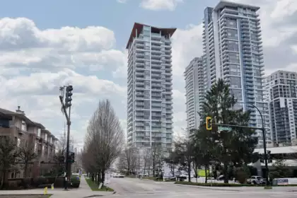 Front exterior of 504 2351 Beta Avenue, Burnaby, BC