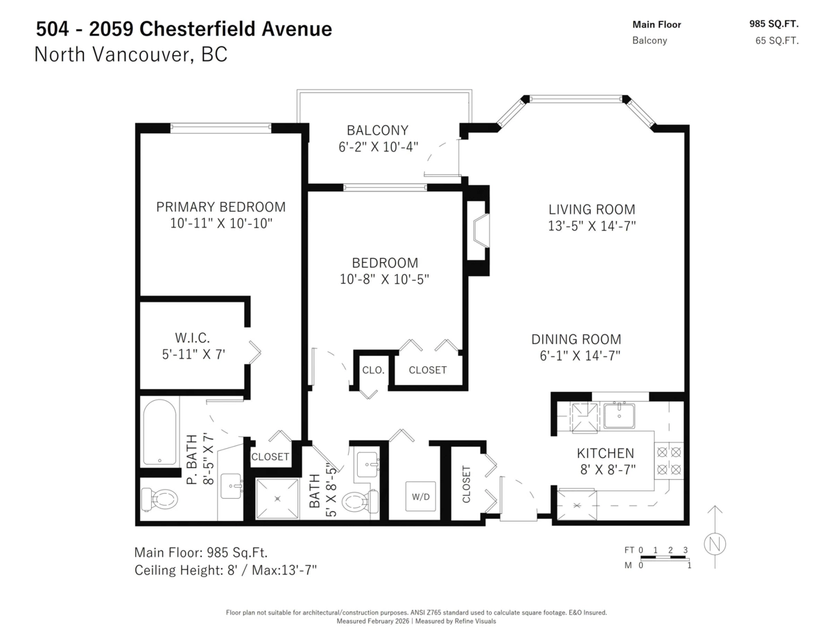 Entry Foyer Photo of 504 2059 Chesterfield Avenue, North Vancouver, BC