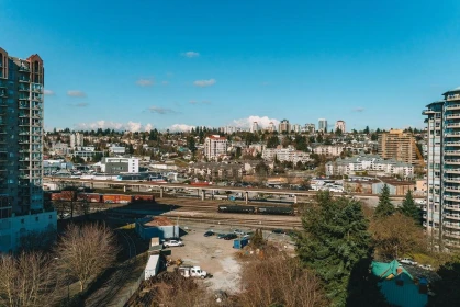 Aerial View of 1206 1250 Quayside Drive, New Westminster, BC