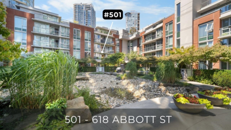 Basement Recreation Room Photo of 501 618 Abbott Street, Vancouver, BC