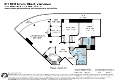 301 1888 Alberni Street, Vancouver, BC, Vancouver — Apartment/Condo for sale