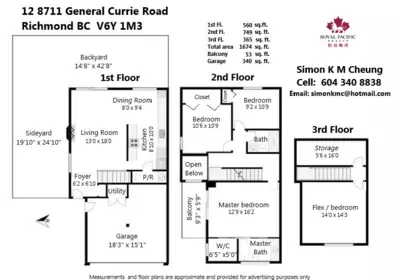 12 8711 General Currie Road, Richmond, BC, Richmond — Townhouse for sale