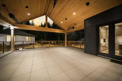 Aerial View of 135 Oak Court, Anmore, BC
