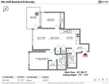 903 4458 Beresford Street, Burnaby, BC, Burnaby — Apartment/Condo for sale