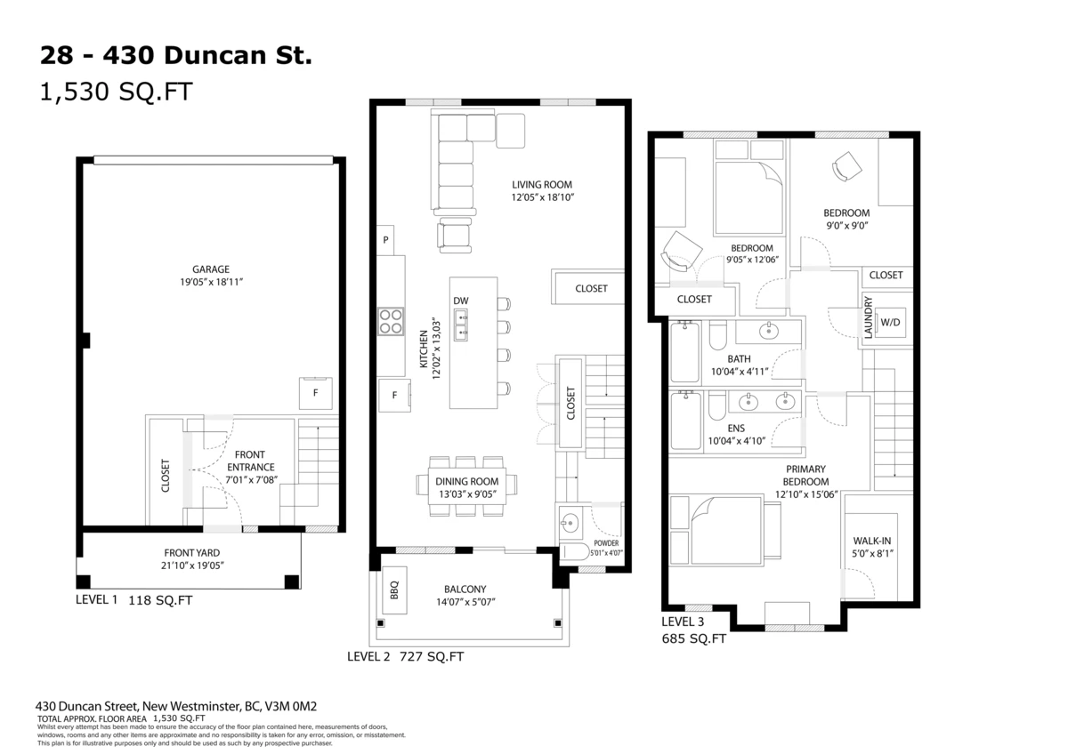 Exterior Rear Photo of 28 430 Duncan Street, New Westminster, BC