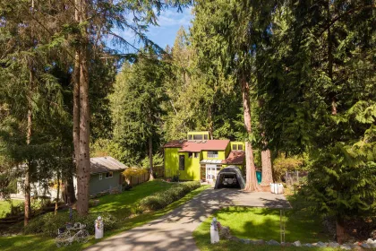 Aerial View of 1540 Tunstall Boulevard, Bowen Island, BC