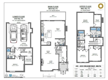Kitchen Island Photo of 91 8355 Delsom Way, Delta, BC